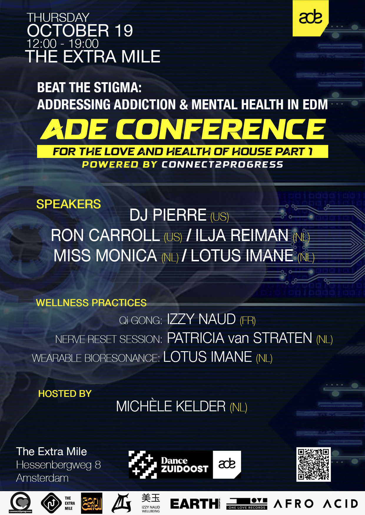 ADE Conference for the Love and Health of House Part 1 event flyer, Thursday 19 October 2023 at The Extra Mile