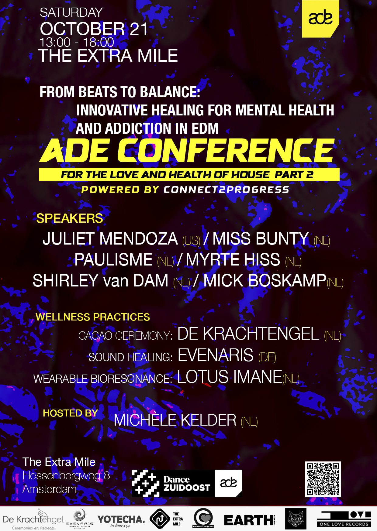 ADE Conference for the Love and Health of House Part 2 event flyer, Saturday 21 October 2023 at The Extra Mile